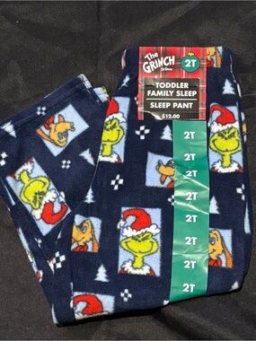 The Grinch Toddler Fleece Sleep Pants - New with Tag
